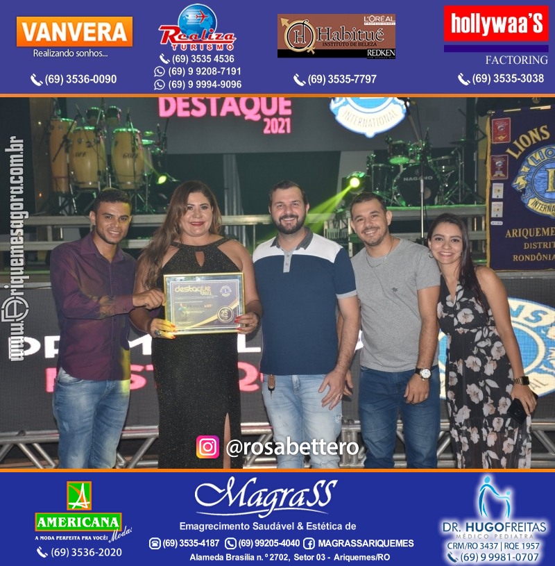 DESTAQUE 2021 - 25º PRÊMIO LEÃO - Realização Lions Clube Ariquemes Canaã Galera & Homenageados
