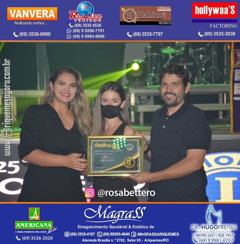 DESTAQUE 2021 - 25º PRÊMIO LEÃO - Realização Lions Clube Ariquemes Canaã Galera & Homenageados