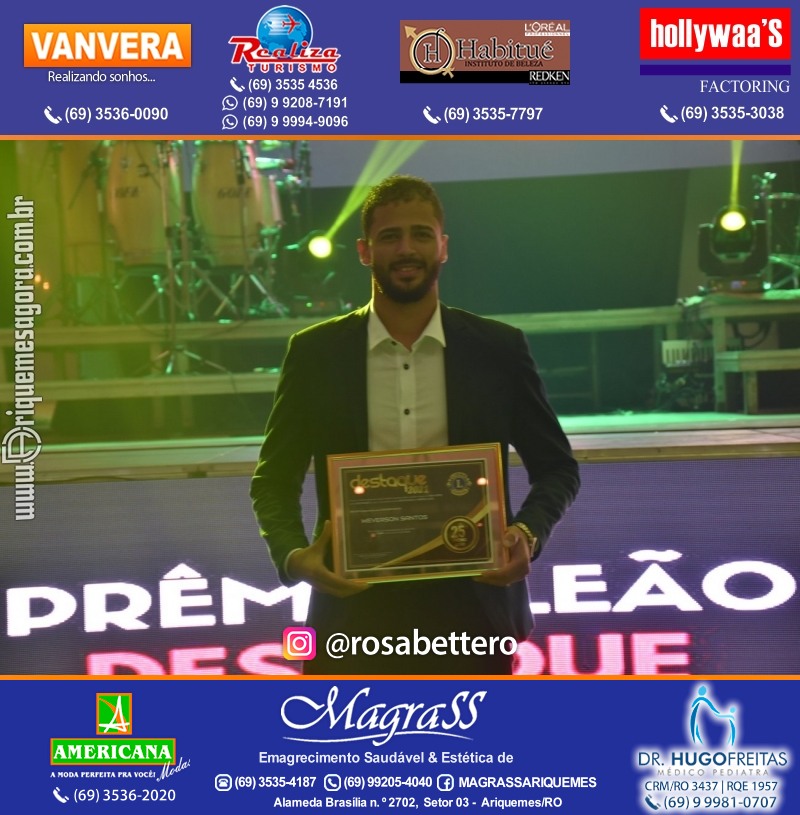 DESTAQUE 2021 - 25º PRÊMIO LEÃO - Realização Lions Clube Ariquemes Canaã Galera & Homenageados