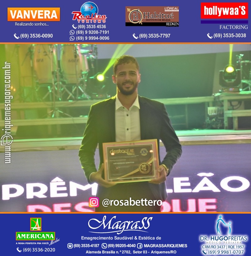 DESTAQUE 2021 - 25º PRÊMIO LEÃO - Realização Lions Clube Ariquemes Canaã Galera & Homenageados