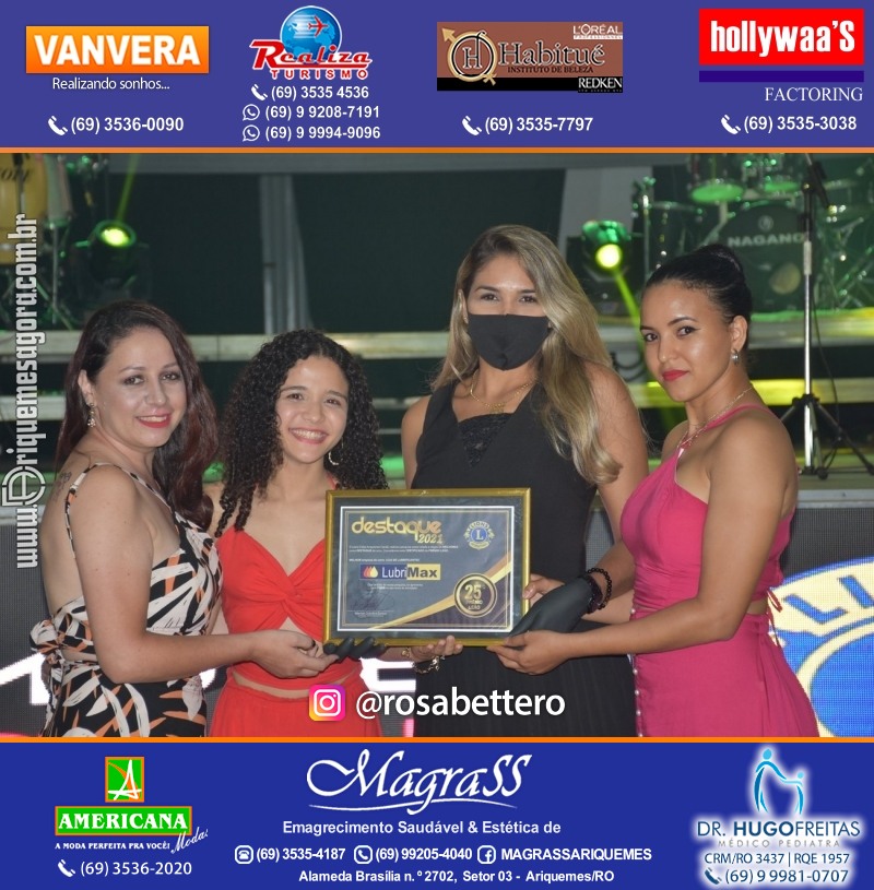 DESTAQUE 2021 - 25º PRÊMIO LEÃO - Realização Lions Clube Ariquemes Canaã Galera & Homenageados