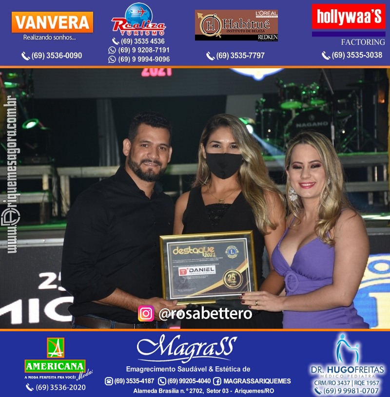 DESTAQUE 2021 - 25º PRÊMIO LEÃO - Realização Lions Clube Ariquemes Canaã Galera & Homenageados