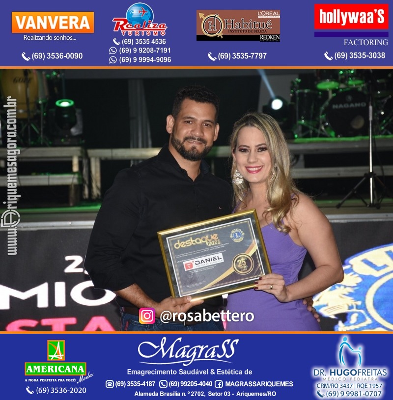 DESTAQUE 2021 - 25º PRÊMIO LEÃO - Realização Lions Clube Ariquemes Canaã Galera & Homenageados