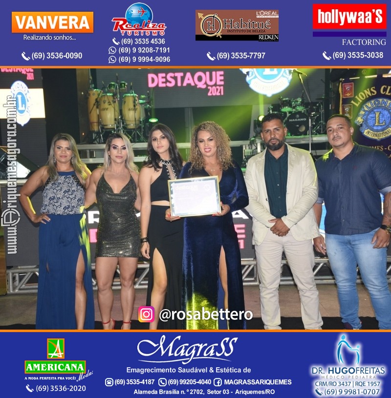 DESTAQUE 2021 - 25º PRÊMIO LEÃO - Realização Lions Clube Ariquemes Canaã Galera & Homenageados