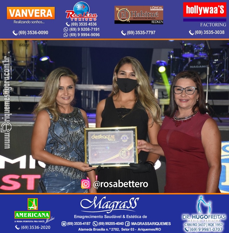 DESTAQUE 2021 - 25º PRÊMIO LEÃO - Realização Lions Clube Ariquemes Canaã Galera & Homenageados