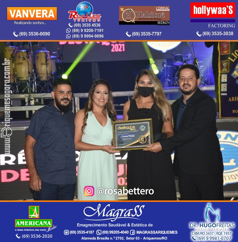 DESTAQUE 2021 - 25º PRÊMIO LEÃO - Realização Lions Clube Ariquemes Canaã Galera & Homenageados