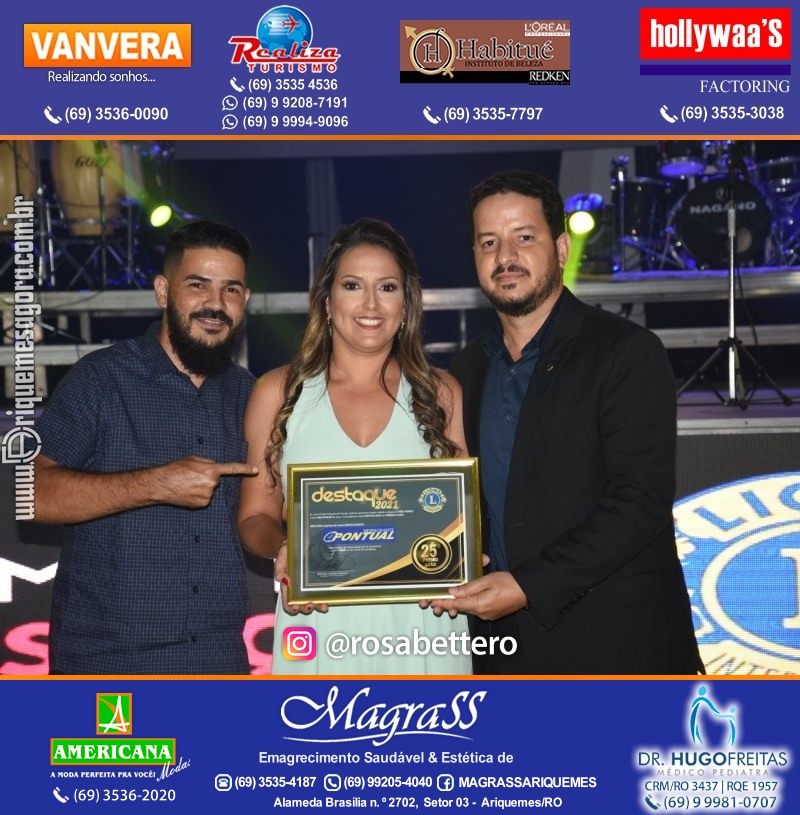 DESTAQUE 2021 - 25º PRÊMIO LEÃO - Realização Lions Clube Ariquemes Canaã Galera & Homenageados