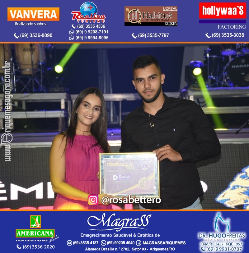 DESTAQUE 2021 - 25º PRÊMIO LEÃO - Realização Lions Clube Ariquemes Canaã Galera & Homenageados