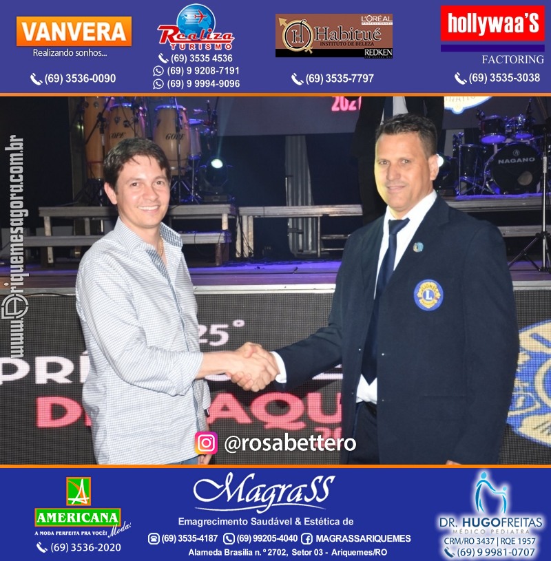 DESTAQUE 2021 - 25º PRÊMIO LEÃO - Realização Lions Clube Ariquemes Canaã Galera & Homenageados