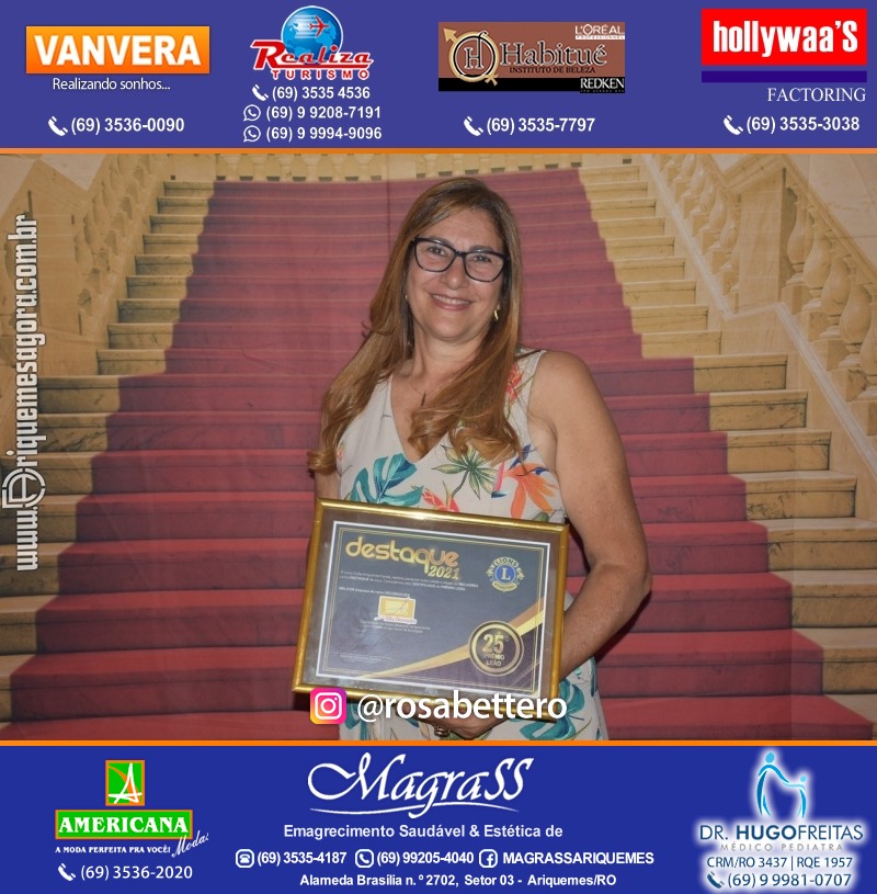 DESTAQUE 2021 - 25º PRÊMIO LEÃO - Realização Lions Clube Ariquemes Canaã Galera & Homenageados