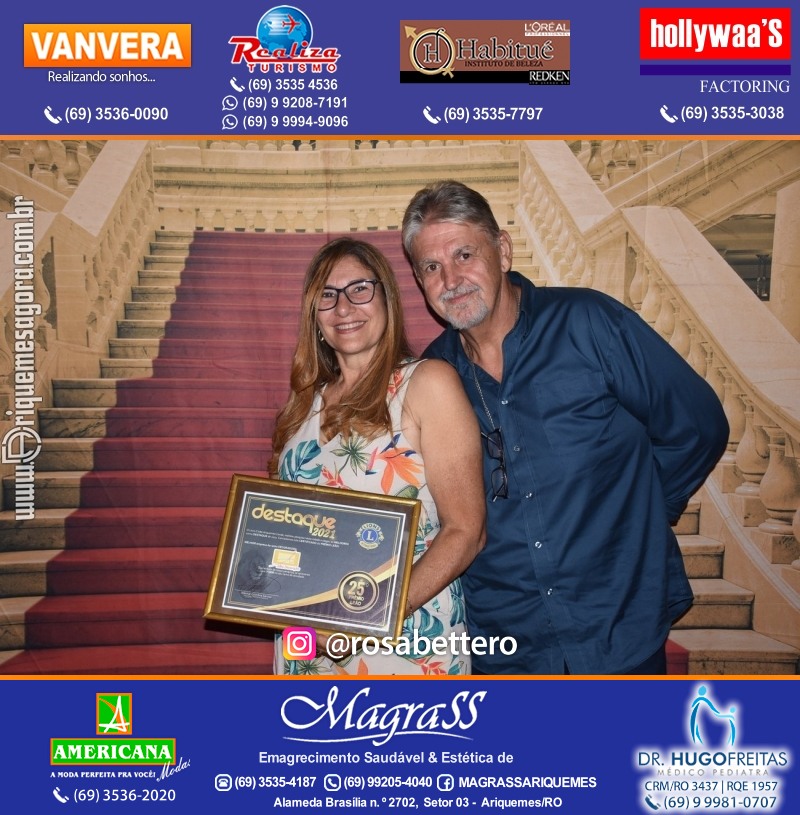 DESTAQUE 2021 - 25º PRÊMIO LEÃO - Realização Lions Clube Ariquemes Canaã Galera & Homenageados