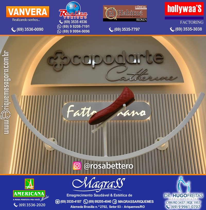 Coquetel de Inauguração Loja CAPODARTE BOLSAS E CALCADOS em Ariquemes no IG Shopping