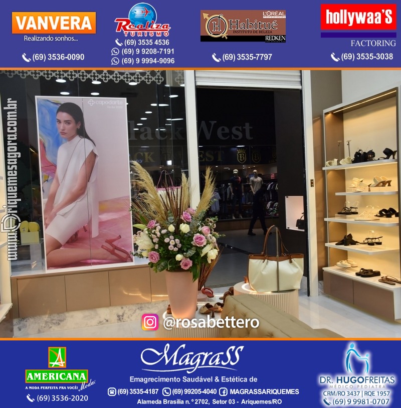 Coquetel de Inauguração Loja CAPODARTE BOLSAS E CALCADOS em Ariquemes no IG Shopping