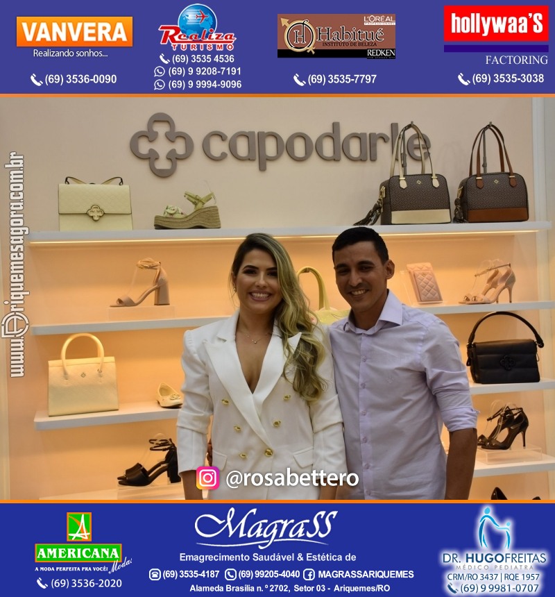 Coquetel de Inauguração Loja CAPODARTE BOLSAS E CALCADOS em Ariquemes no IG Shopping
