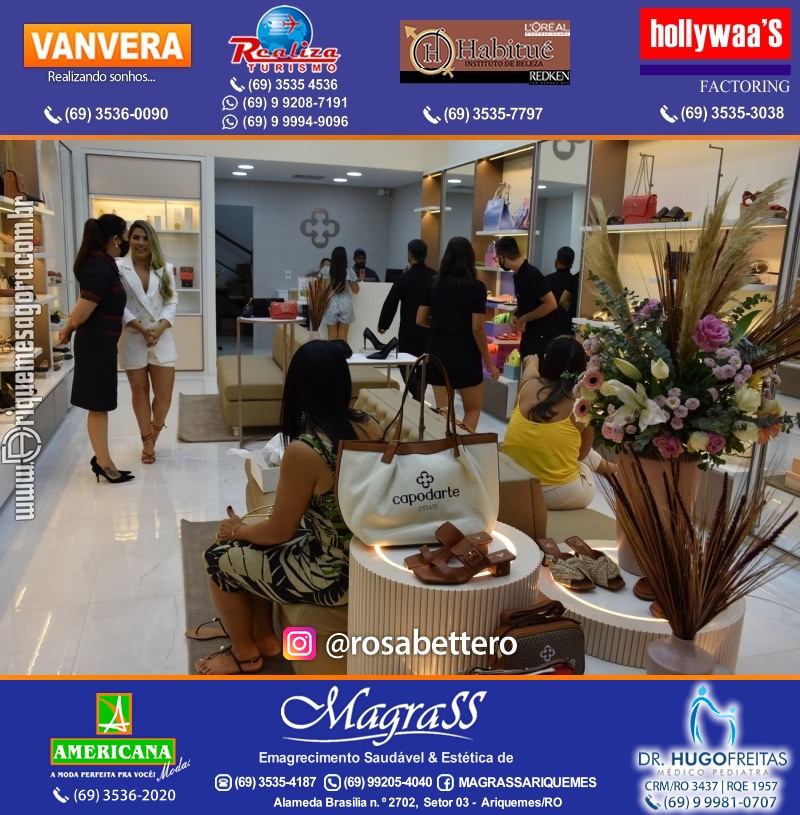 Coquetel de Inauguração Loja CAPODARTE BOLSAS E CALCADOS em Ariquemes no IG Shopping