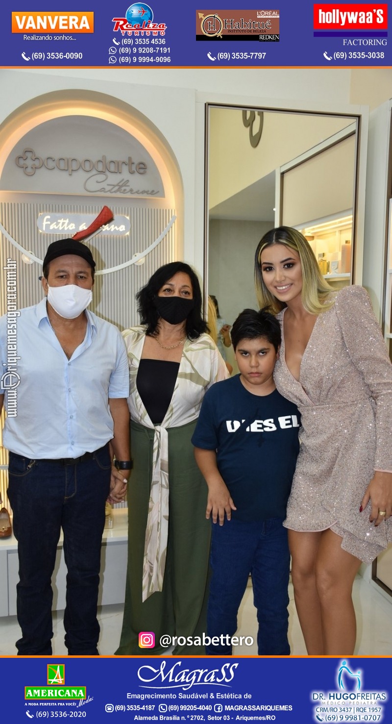 Coquetel de Inauguração Loja CAPODARTE BOLSAS E CALCADOS em Ariquemes no IG Shopping
