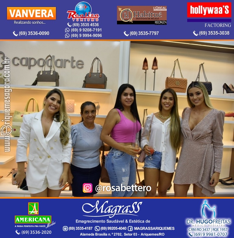 Coquetel de Inauguração Loja CAPODARTE BOLSAS E CALCADOS em Ariquemes no IG Shopping