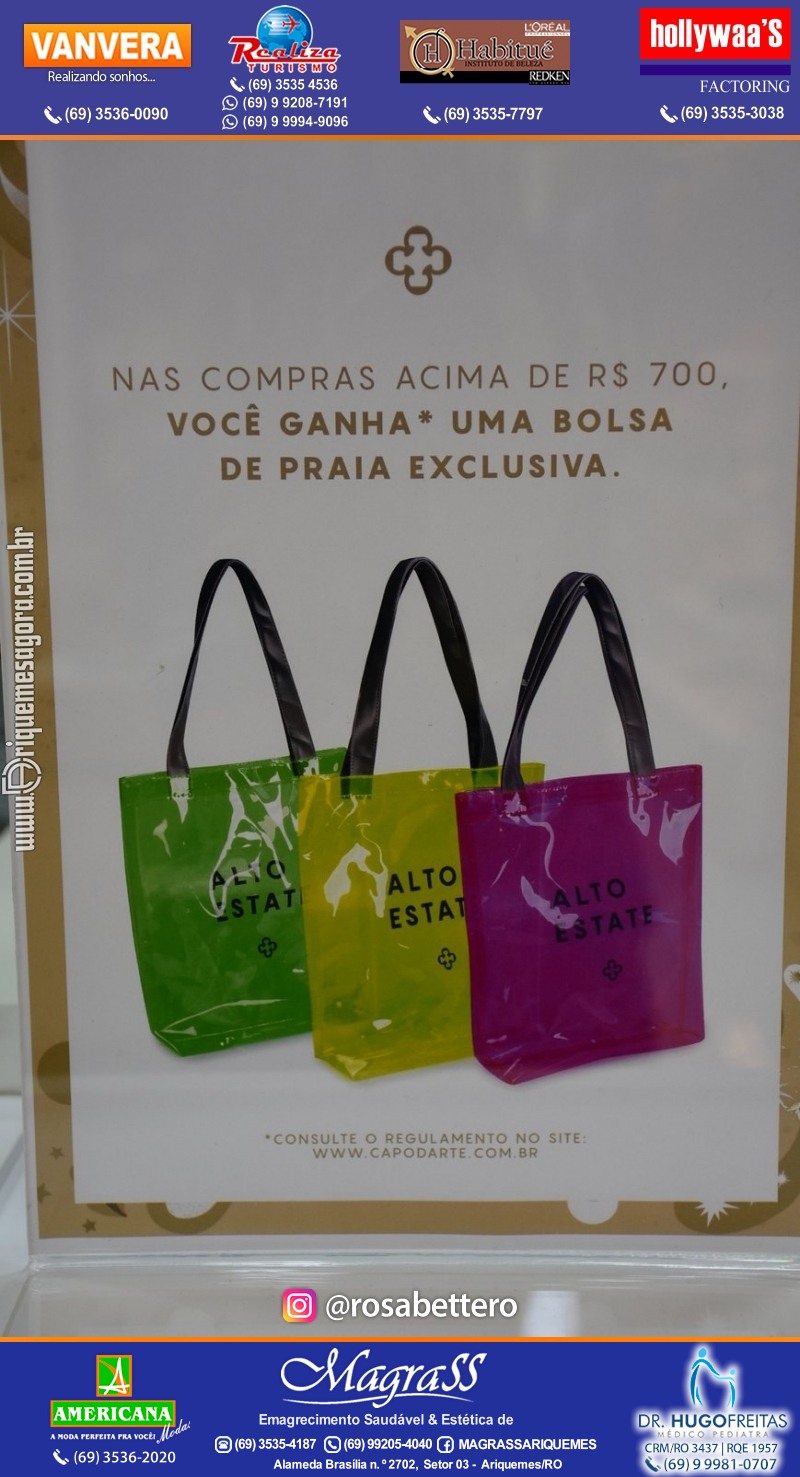 Coquetel de Inauguração Loja CAPODARTE BOLSAS E CALCADOS em Ariquemes no IG Shopping
