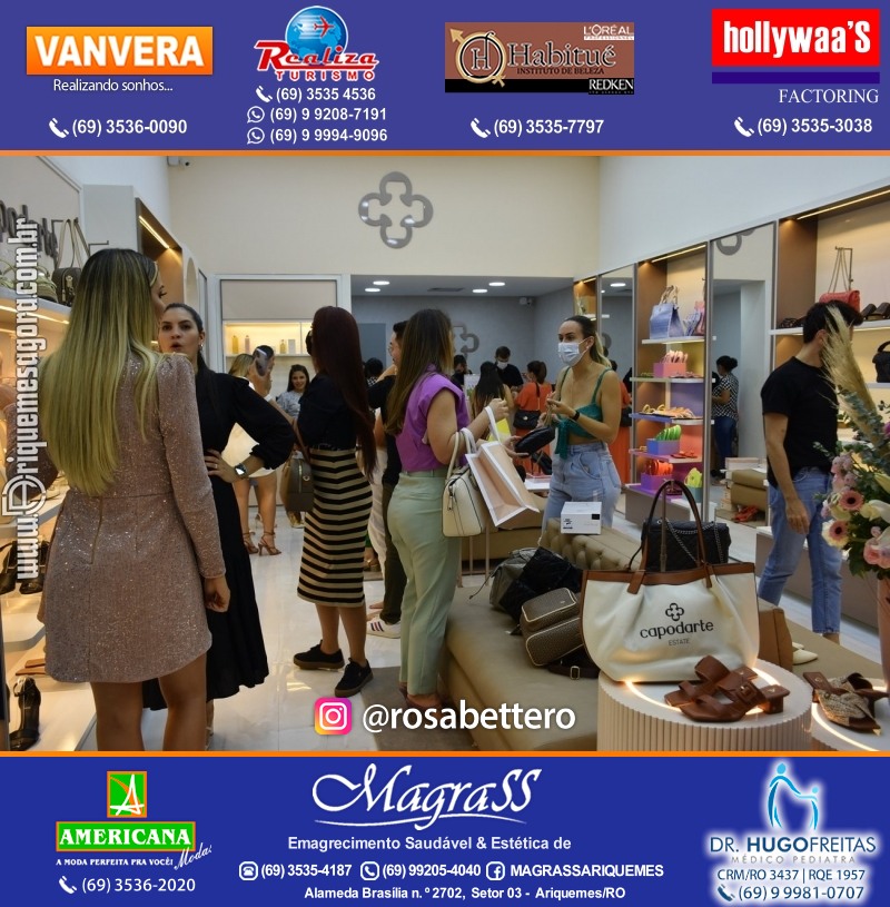 Coquetel de Inauguração Loja CAPODARTE BOLSAS E CALCADOS em Ariquemes no IG Shopping