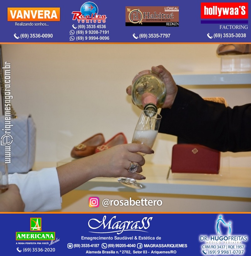 Coquetel de Inauguração Loja CAPODARTE BOLSAS E CALCADOS em Ariquemes no IG Shopping