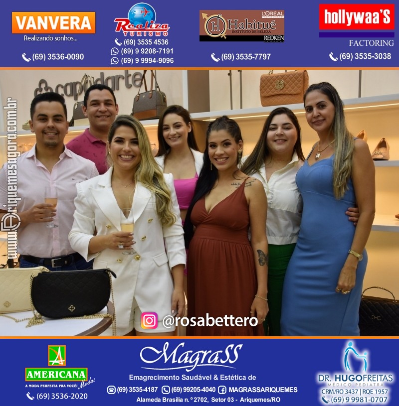 Coquetel de Inauguração Loja CAPODARTE BOLSAS E CALCADOS em Ariquemes no IG Shopping
