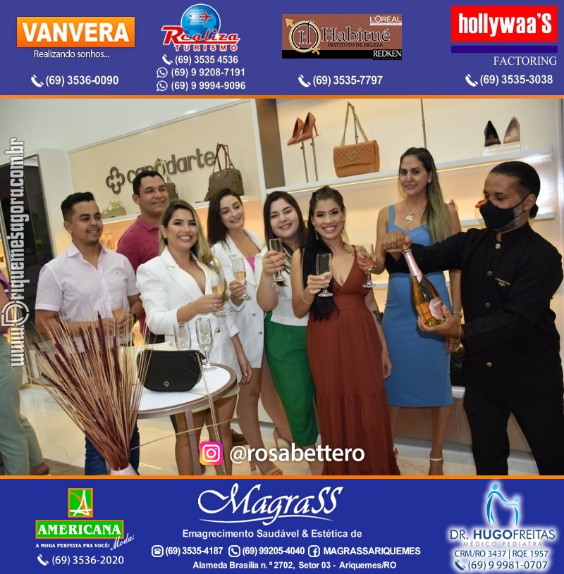 Coquetel de Inauguração Loja CAPODARTE BOLSAS E CALCADOS em Ariquemes no IG Shopping