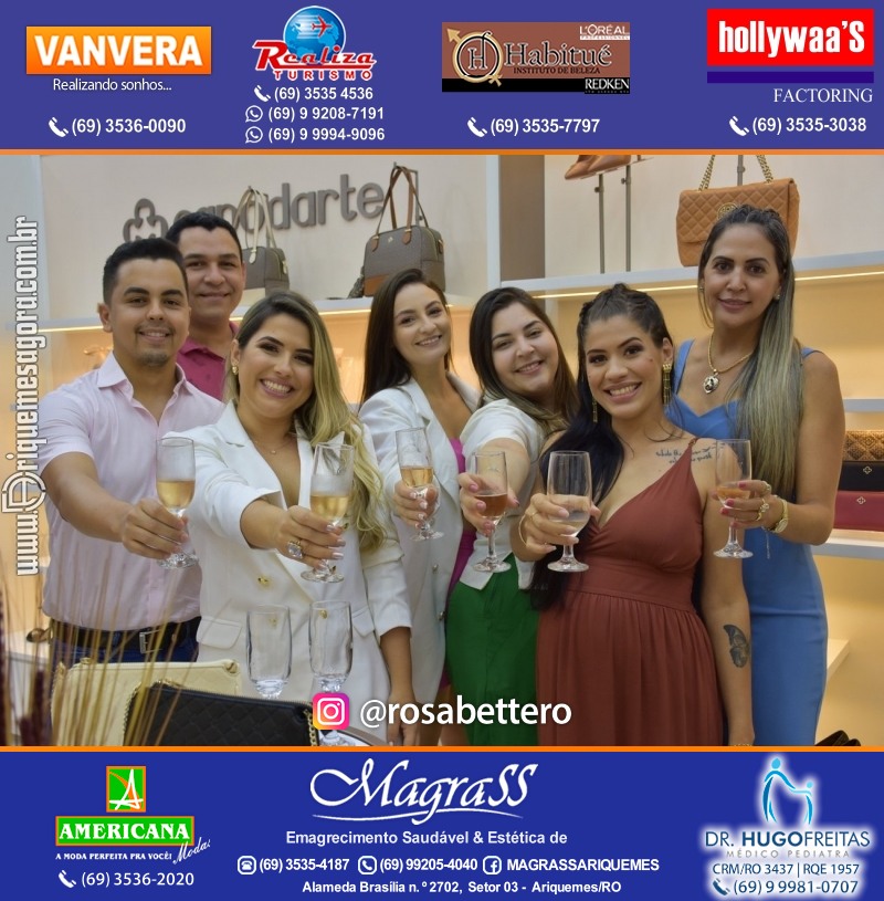 Coquetel de Inauguração Loja CAPODARTE BOLSAS E CALCADOS em Ariquemes no IG Shopping