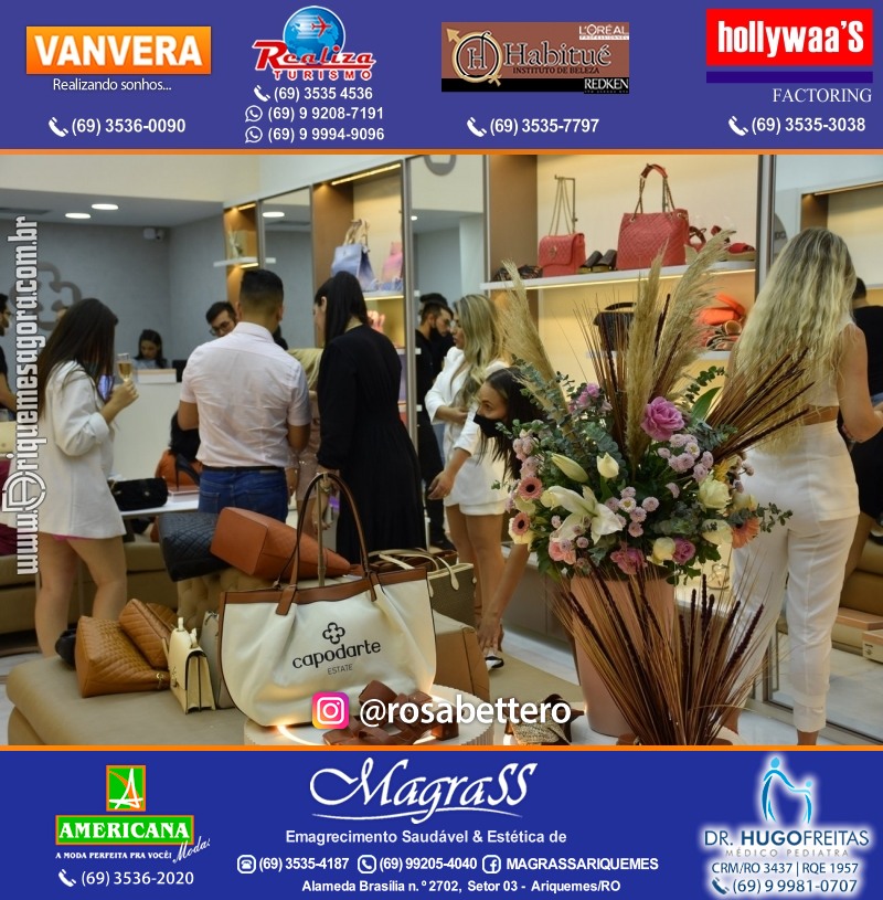 Coquetel de Inauguração Loja CAPODARTE BOLSAS E CALCADOS em Ariquemes no IG Shopping