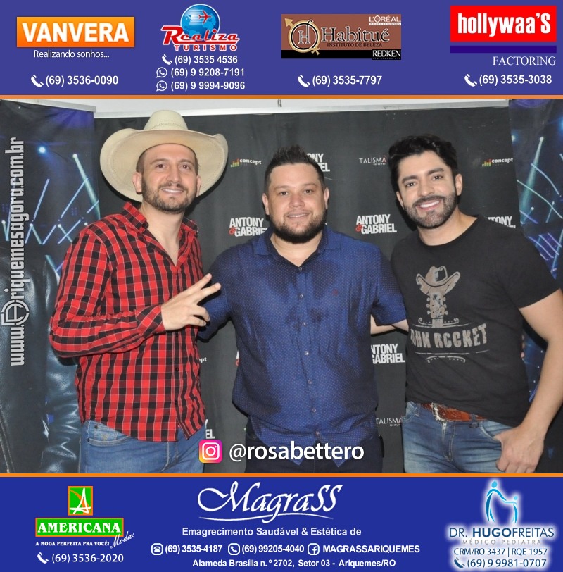 Show com Antony & Gabriel em Ariquemes da Konoha Produções