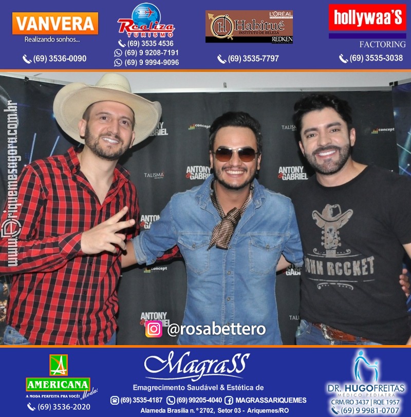 Show com Antony & Gabriel em Ariquemes da Konoha Produções