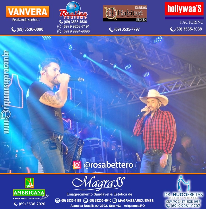 Show com Antony & Gabriel em Ariquemes da Konoha Produções