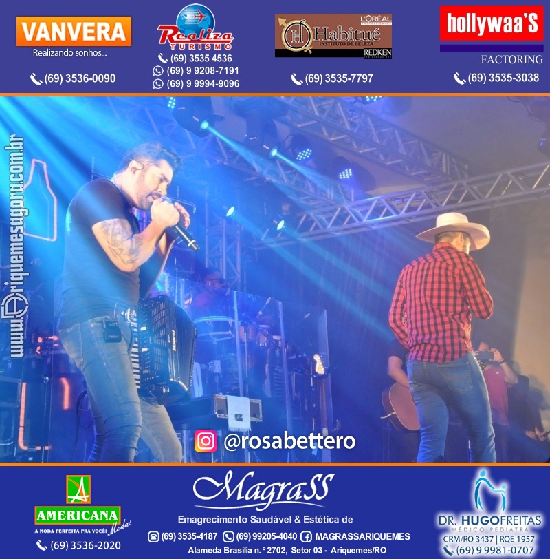 Show com Antony & Gabriel em Ariquemes da Konoha Produções