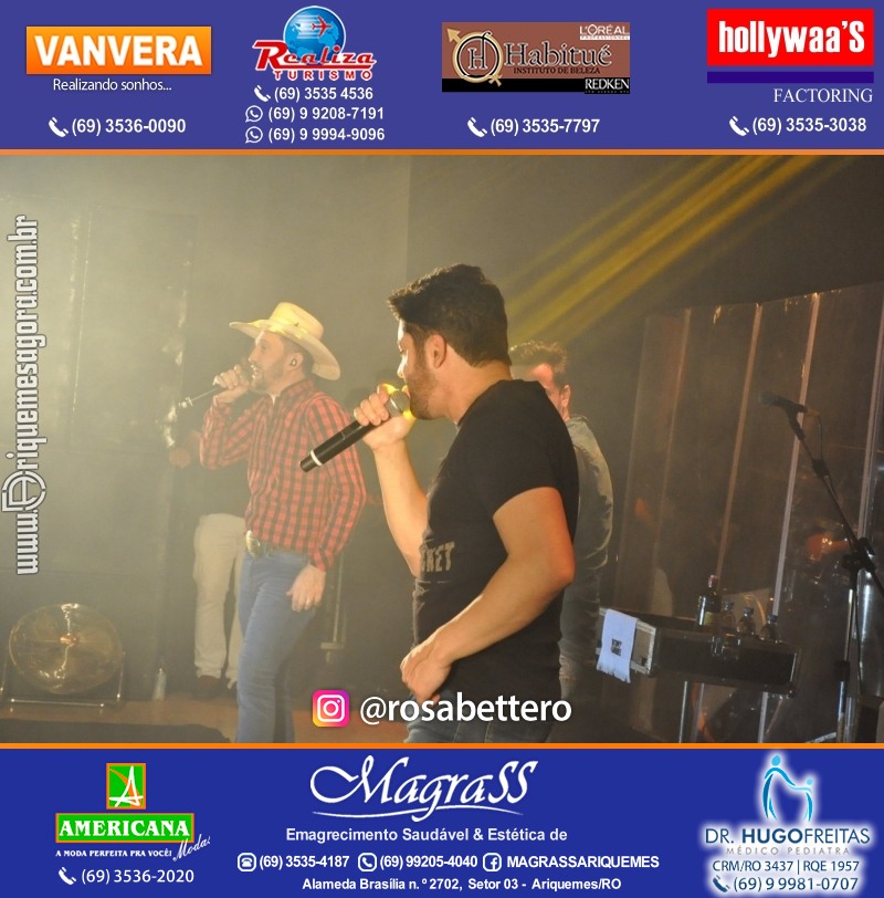 Show com Antony & Gabriel em Ariquemes da Konoha Produções