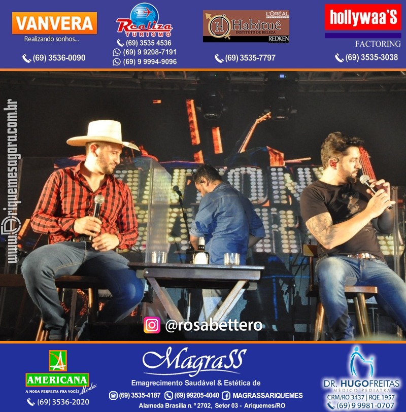 Show com Antony & Gabriel em Ariquemes da Konoha Produções