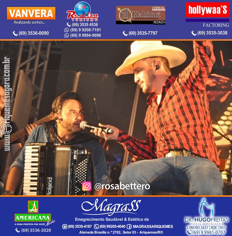 Show com Antony & Gabriel em Ariquemes da Konoha Produções
