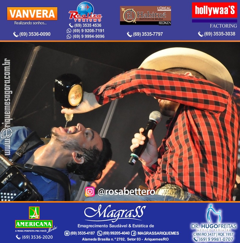 Show com Antony & Gabriel em Ariquemes da Konoha Produções