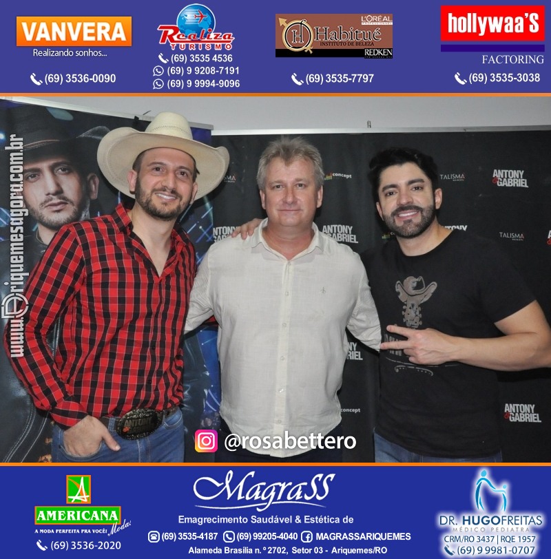 Show com Antony & Gabriel em Ariquemes da Konoha Produções