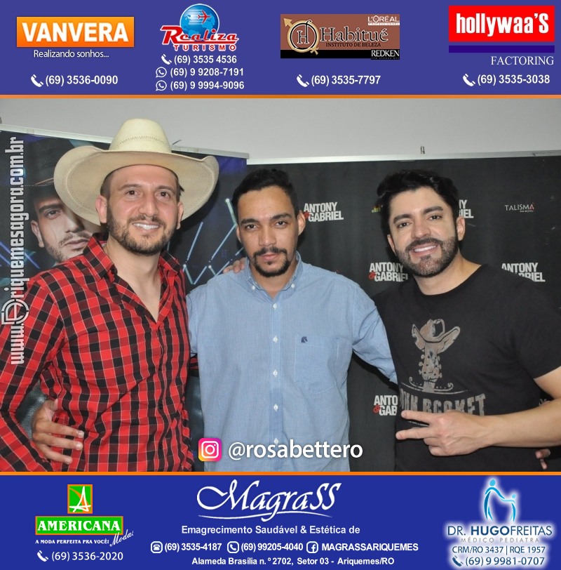 Show com Antony & Gabriel em Ariquemes da Konoha Produções