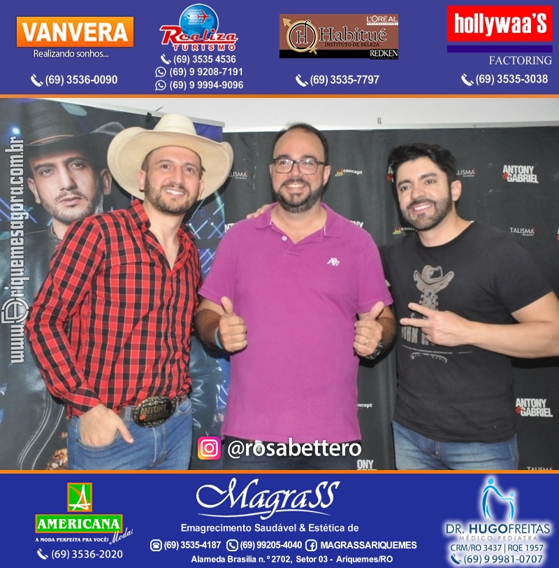 Show com Antony & Gabriel em Ariquemes da Konoha Produções