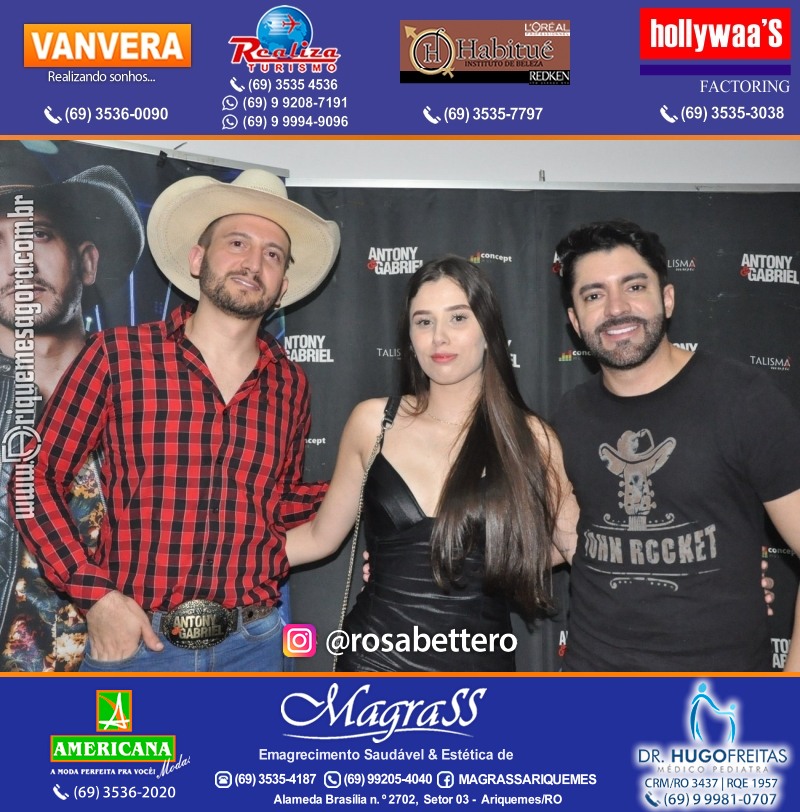 Show com Antony & Gabriel em Ariquemes da Konoha Produções