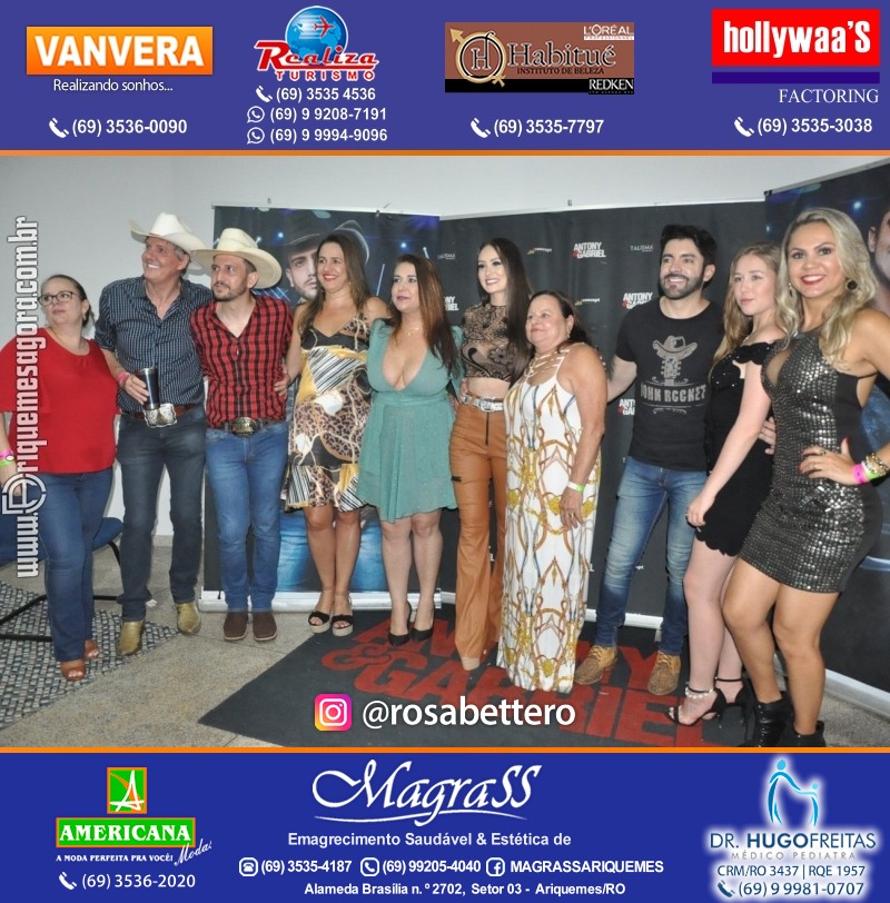 Show com Antony & Gabriel em Ariquemes da Konoha Produções