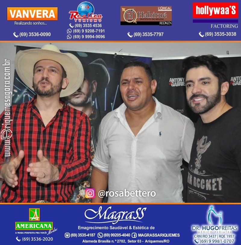 Show com Antony & Gabriel em Ariquemes da Konoha Produções