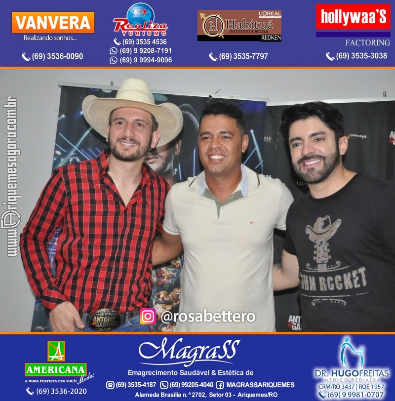 Show com Antony & Gabriel em Ariquemes da Konoha Produções