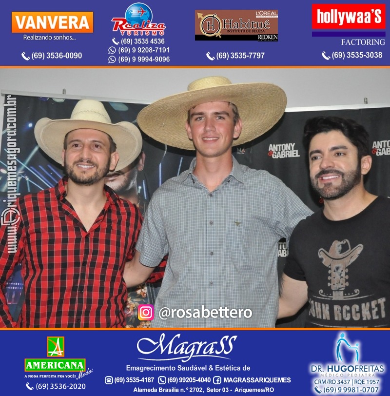 Show com Antony & Gabriel em Ariquemes da Konoha Produções