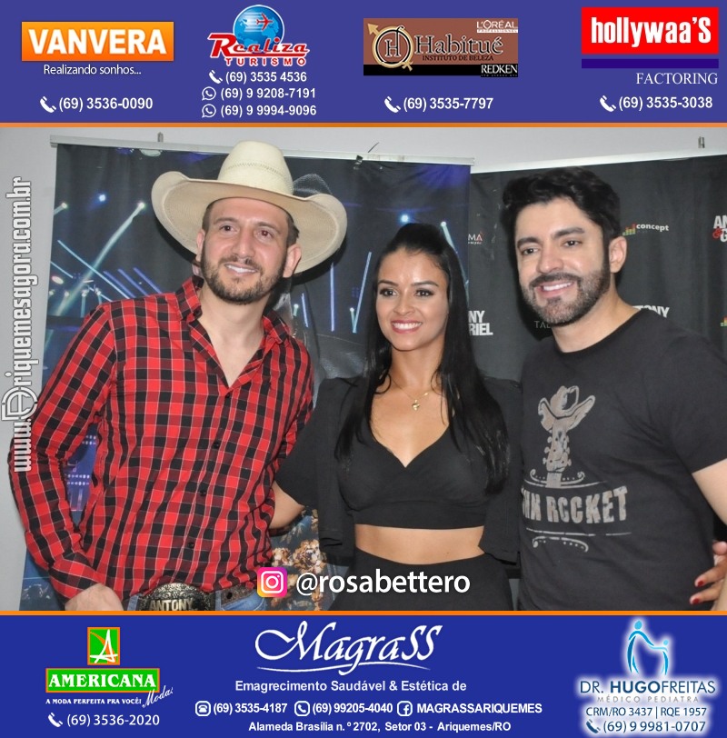 Show com Antony & Gabriel em Ariquemes da Konoha Produções