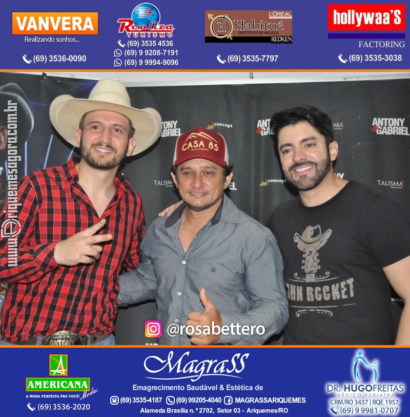 Show com Antony & Gabriel em Ariquemes da Konoha Produções