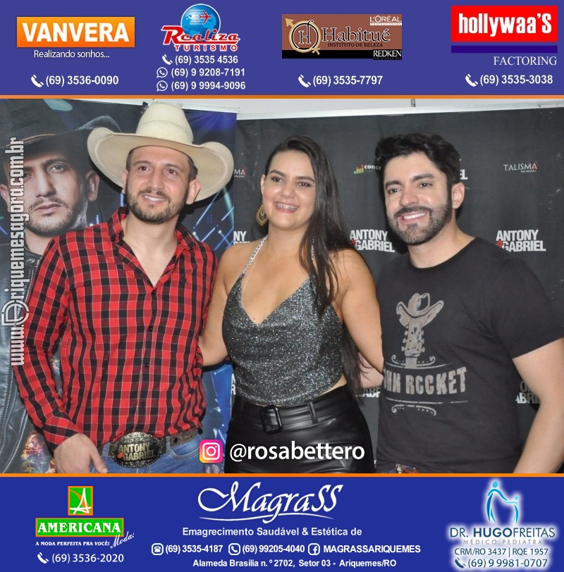 Show com Antony & Gabriel em Ariquemes da Konoha Produções