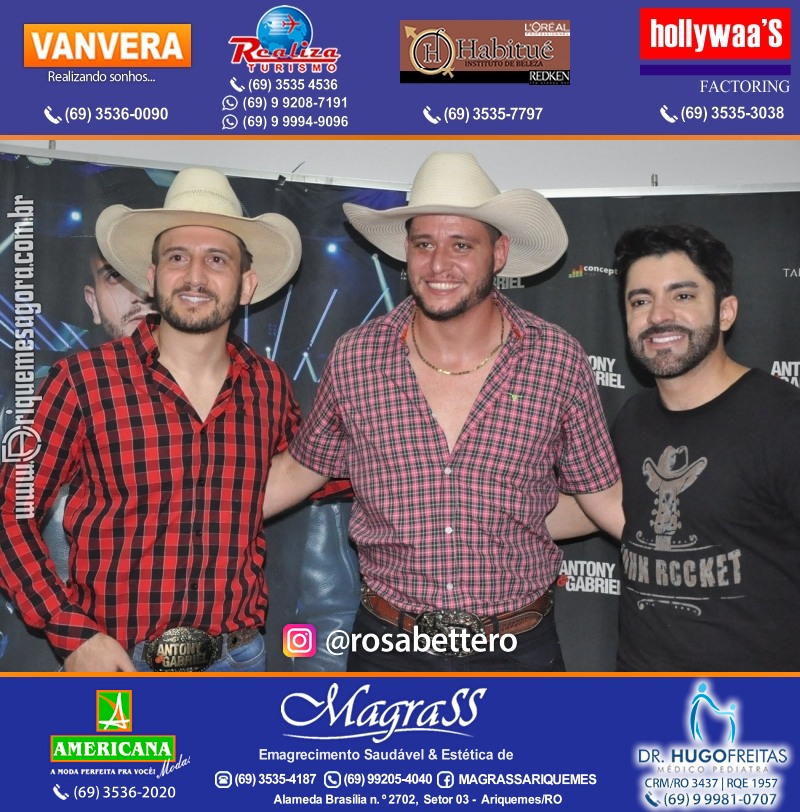 Show com Antony & Gabriel em Ariquemes da Konoha Produções