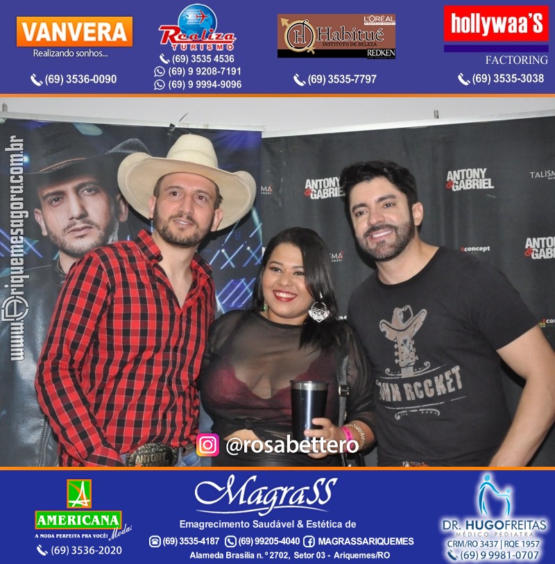 Show com Antony & Gabriel em Ariquemes da Konoha Produções