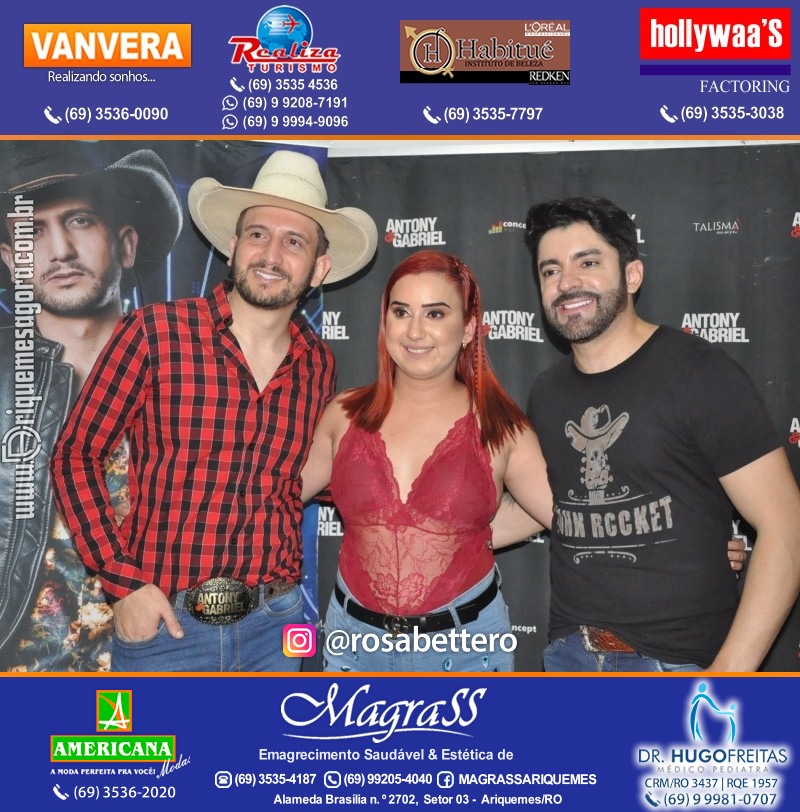 Show com Antony & Gabriel em Ariquemes da Konoha Produções
